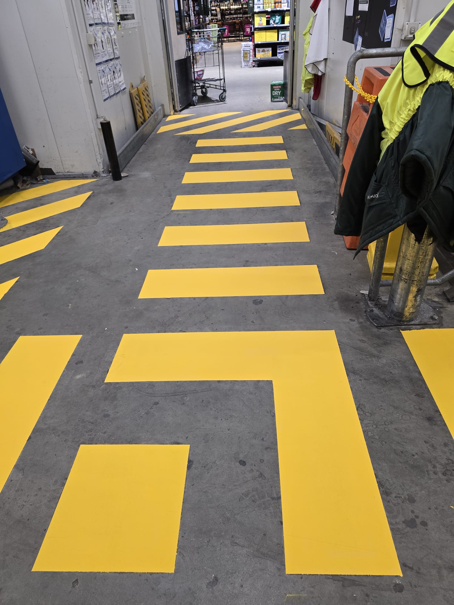 After commercial safety line marking in Perth