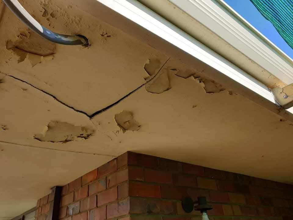 Before damaged eaves needing repair in WA