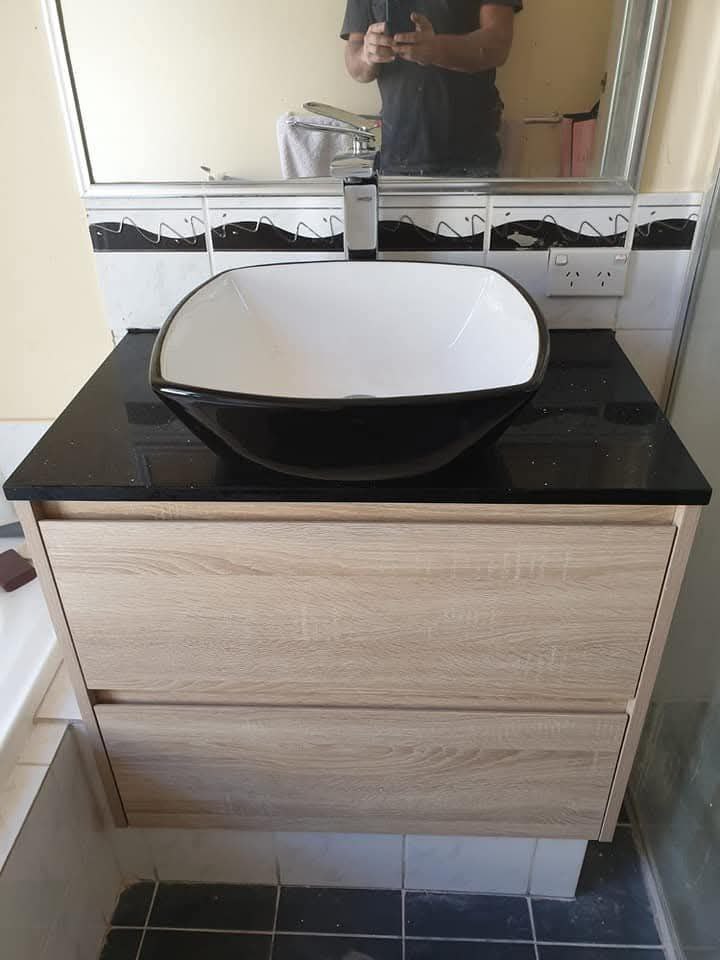 After new stainless steel sink installation Perth