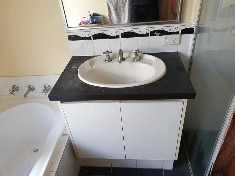 Before old kitchen sink replacement Perth
