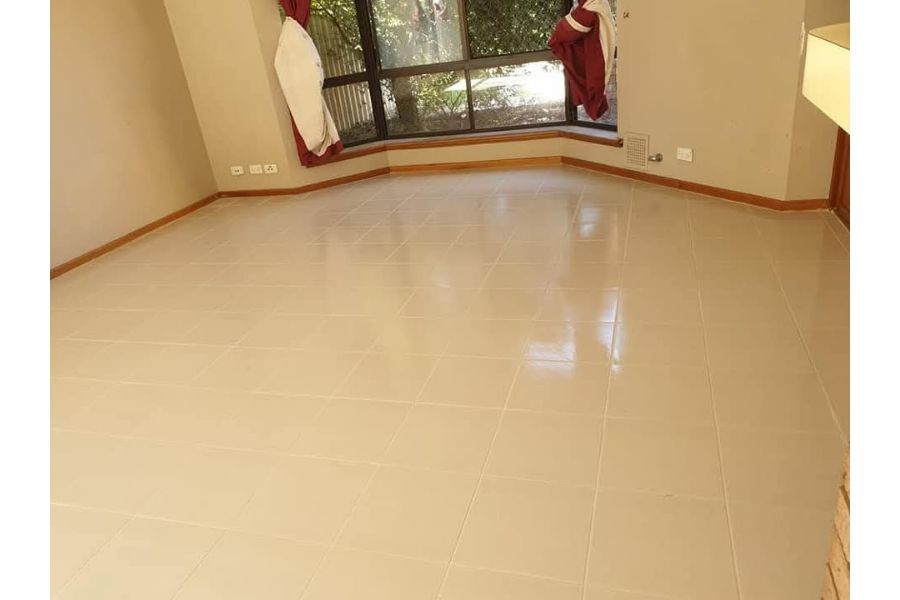 New high-gloss tile flooring installation Perth